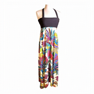 KSL  tropical maxi sundress size XS